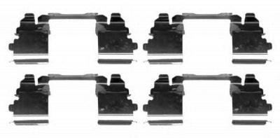 HELLA PAGID 8dz355205401 -  Комплектующие, колодки дискового тормоза